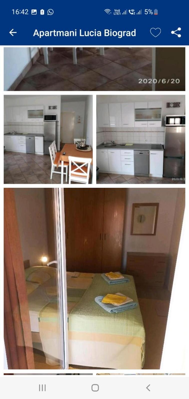 Apartmani Lucia Biograd Biograd Na Moru Esterno foto