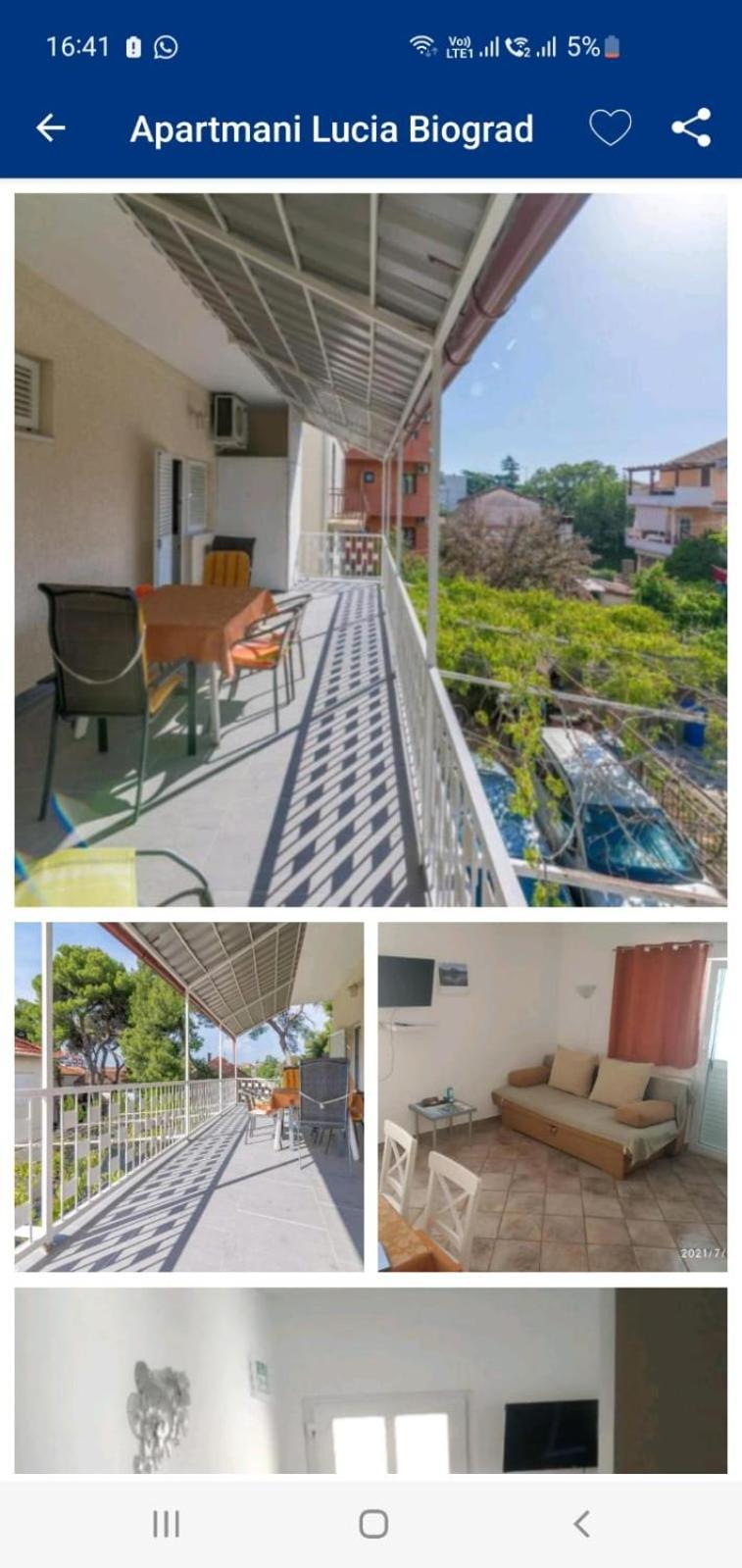 Apartmani Lucia Biograd Biograd Na Moru Esterno foto